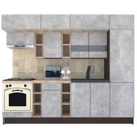 Bucatarie BIGMAR 270 A Wenge / Decor 4298